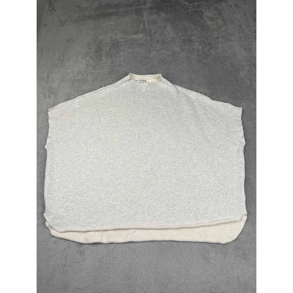 NEW Frank & Eileen One Size 100% Cotton Gray Funnel Neck Capelet Made in USA